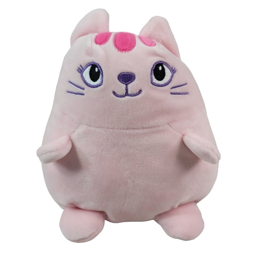 Animal Adventure Cat Plush Pink 7.5" Fuzzy Tail Cutie Pie Squishy 2020